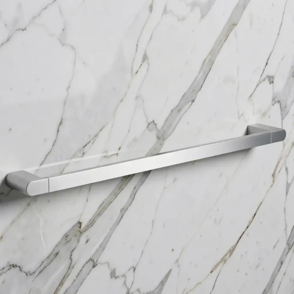 Flores Single Towel Rail 600 mm(Brushed Nickel)