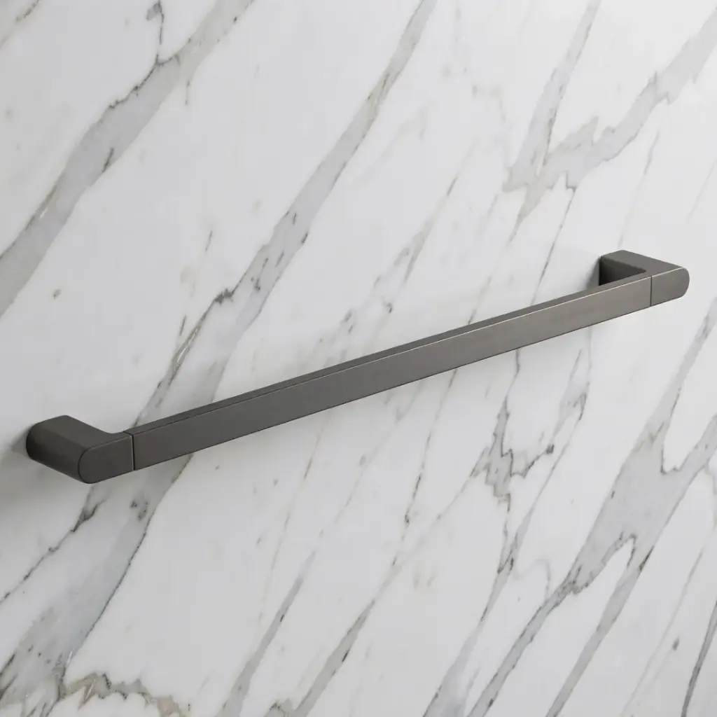 Flores Single Towel Rail 800 mm(Gunmetal)