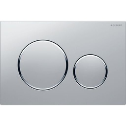 Geberit Sigma20 Matt Chrome Plate With Chrome Trim