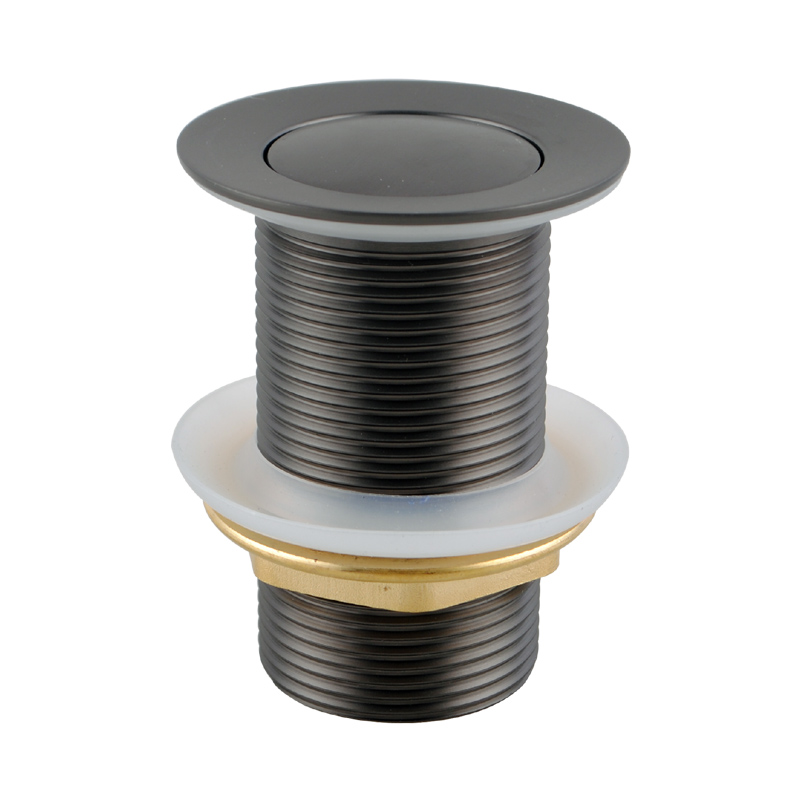 [41090] Gun Metal Grey 32/40mm Solid Brass Basin Pop Up Waste with NO Overflow