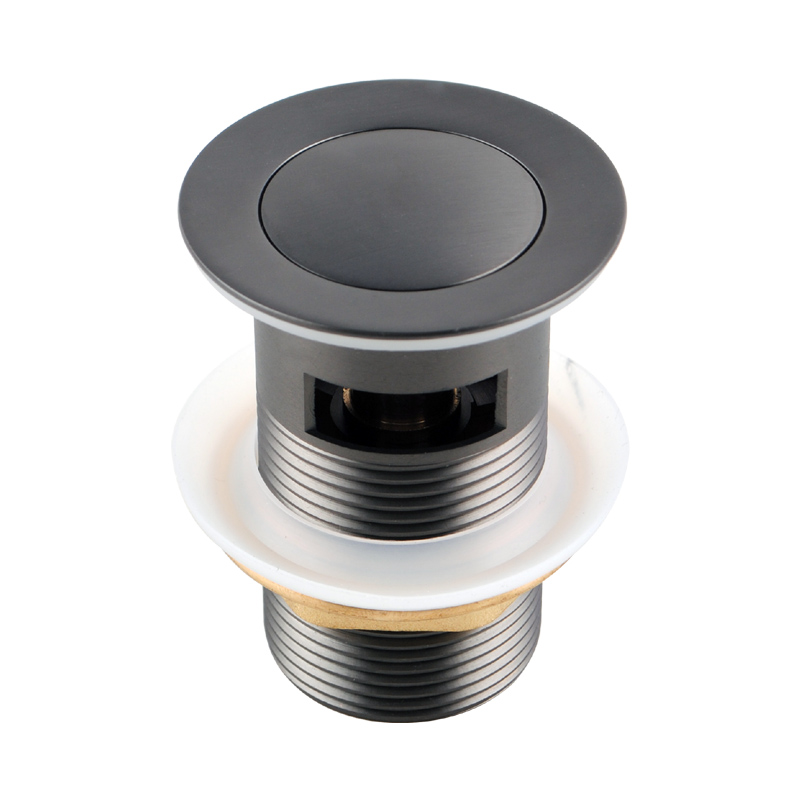 Gun Metal Grey 32/40mm Solid Brass Basin Pop Up Waste with Overflow