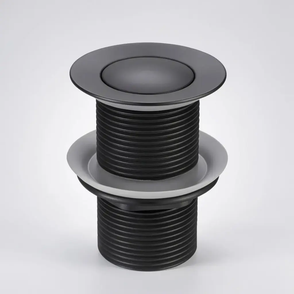 Gunmetal Grey Solid Brass 32mm Pop Up Waste Non Overflow