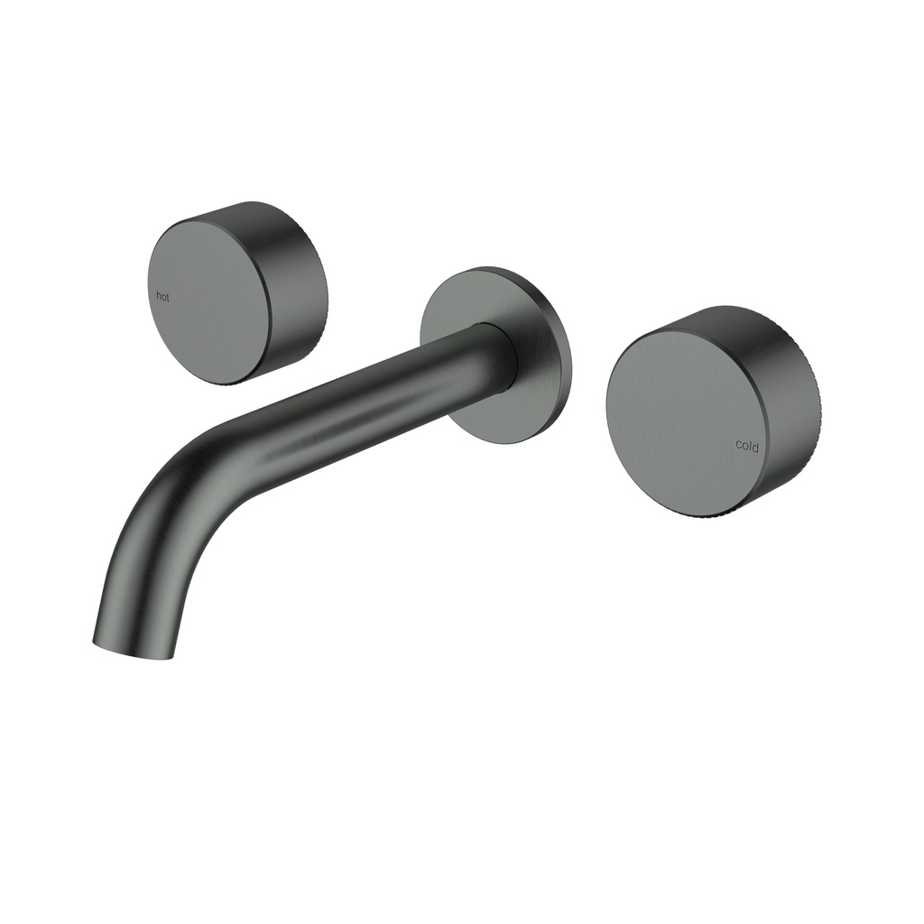 Hali 1/4 Turn C/D Wall Basin Set Gun Metal