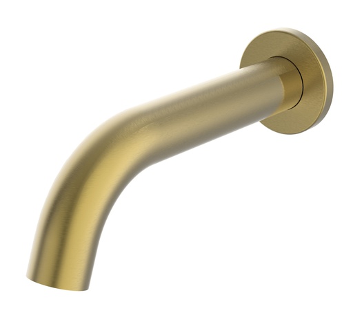 Hali Brushed Gold Curved Bath Spout Lead Free