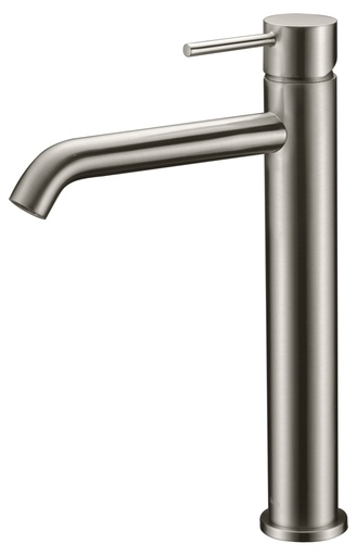 Hali Brushed Nickel High Rise Basin Mixer Lead Free