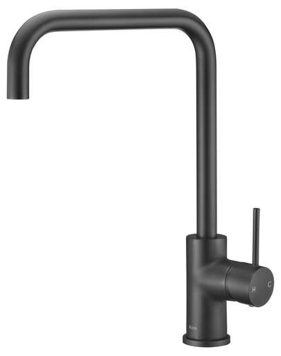 Hali Matt Black Square Neck Sink Mixer Lead Free