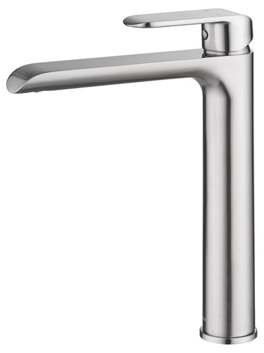 Kara Brushed Nickel Highrise Basin Mixer