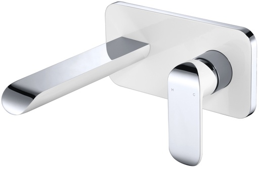[43268] Kara Wall Basin Mixer(Chrome & White)