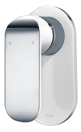 [43280] Kara Wall Mixer (Chrome & White)