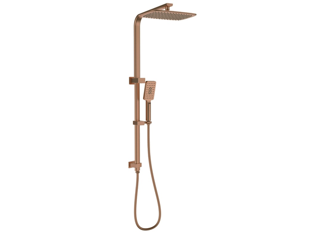 Kasten Brushed Bronze Sliding Rail With 3 Spray Function Hand Shower