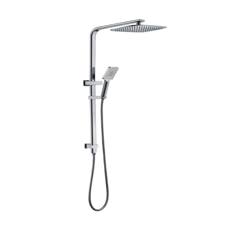 Kasten Brushed Nickel Sliding Rail With 3 Spray Function Hand Shower