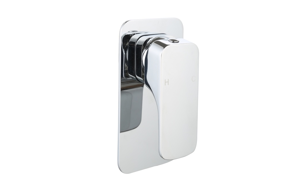 Kompakt Eckig Chrome Shower Mixer
