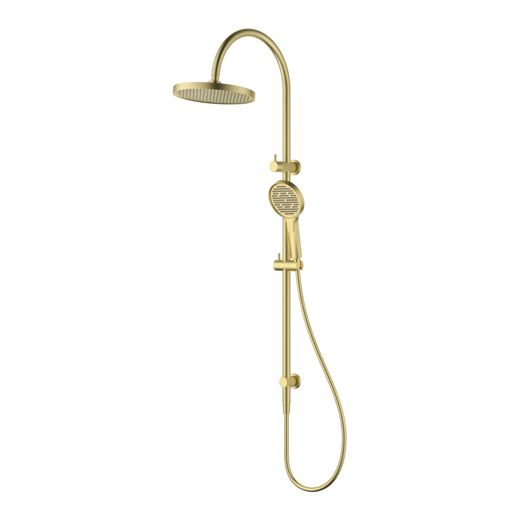 Linie Round Multi-Function Shower Set 255mm Brushed Gold