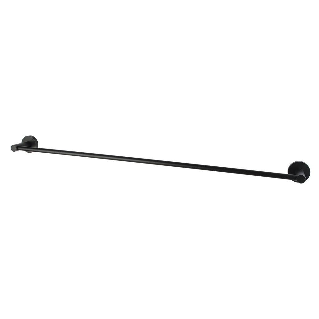Lucid Pin Round Black Single Towel Rack Rail 790mm