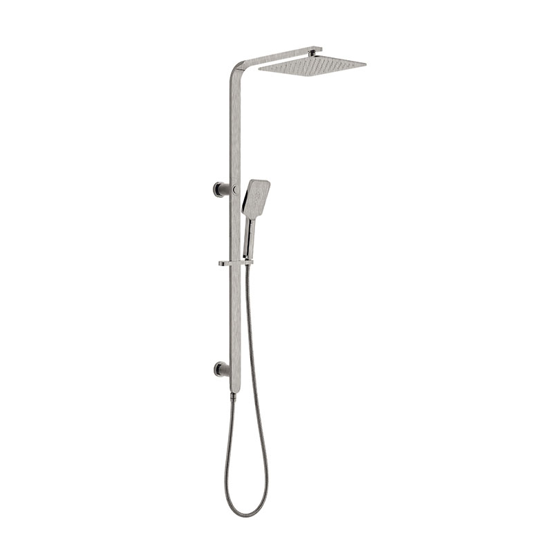 Luxus Brushed Nickel Sliding Rail With 3 Spray Function Hand Shower