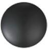 [50270] Matt Black Ceramic Cap For Pop-Up Waste