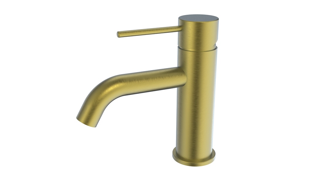 Morgan Rund Brushed Gold Basin Mixer