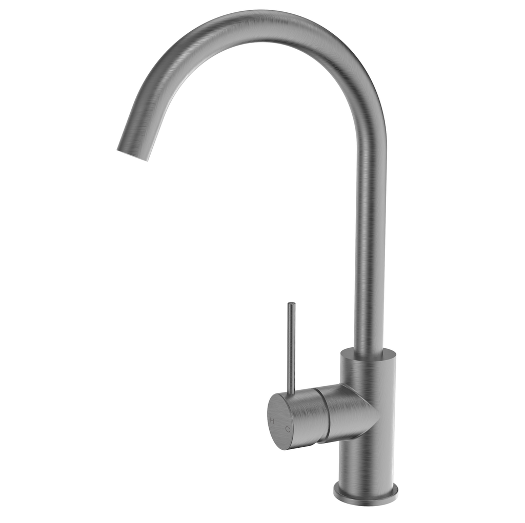 [55237] Morgan Rund Brushed Nickel Sink Mixer