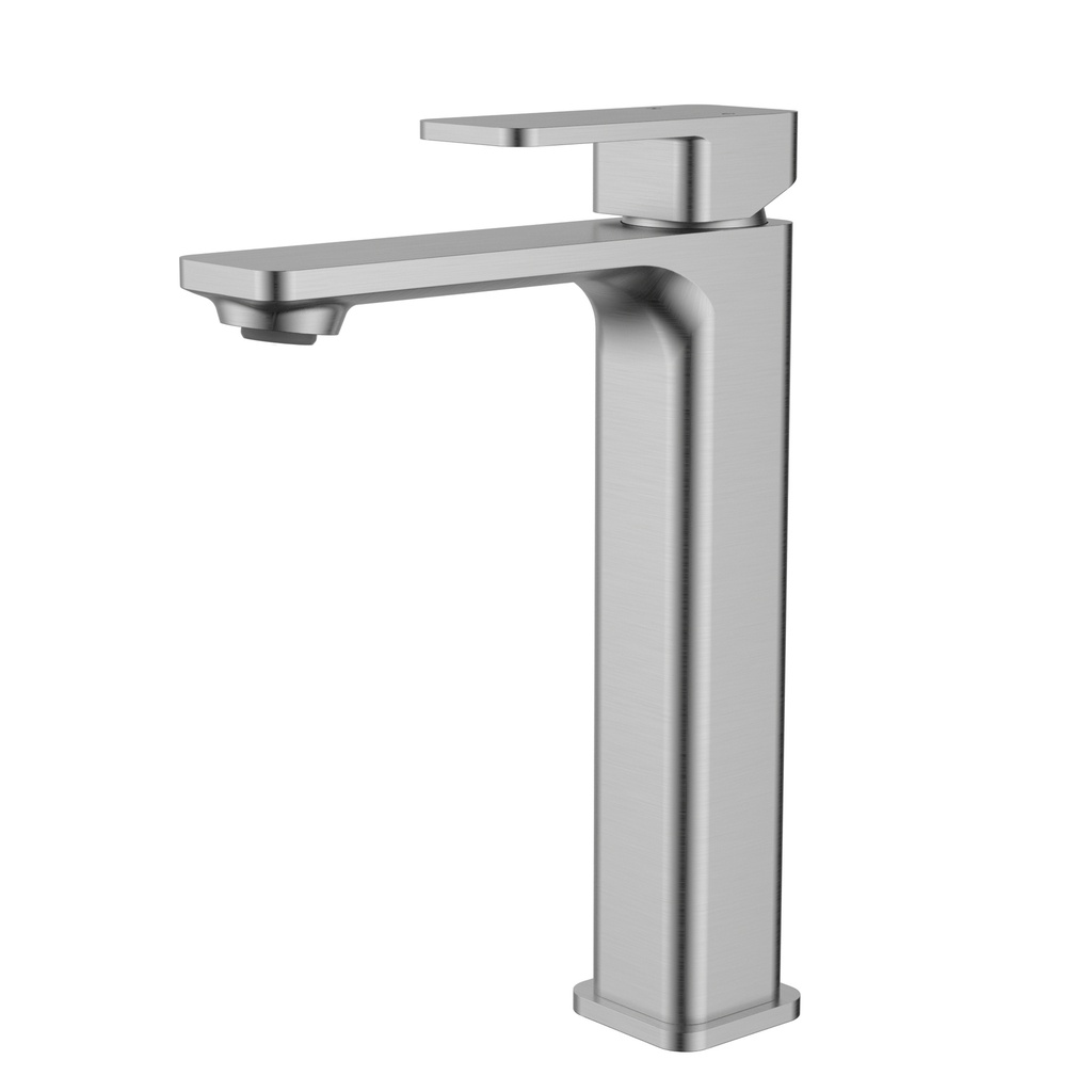 Nova II Highrise Basin Mixer Brushed Nickel Lead Free