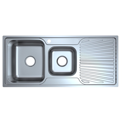 Otus 1 & 3/4 Bowl & Drainer Sink 1080 x 480 x178mm(304 Stainless Steel)