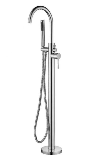 [44424] Otus Free Standing bath mixer with hand shower Chrome