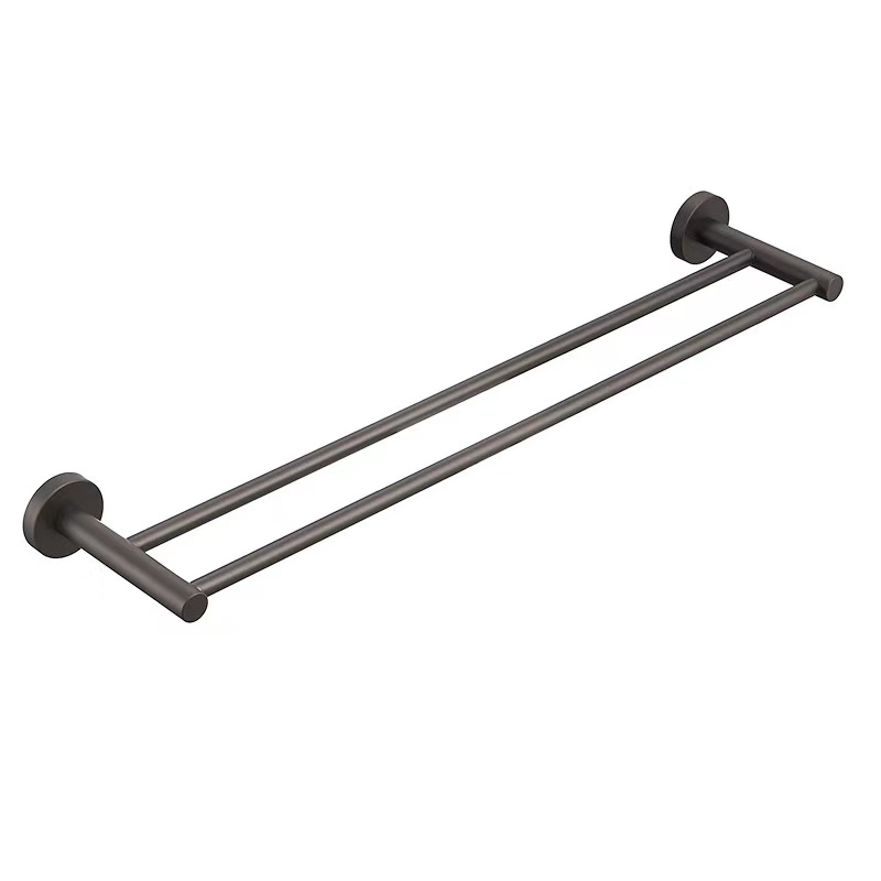 Otus Round Double Towel Rail 750mm(Gunmetal)