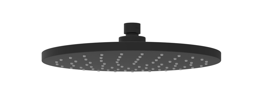 [44465] Otus Round Plastic Shower Head 200mm Matte Black