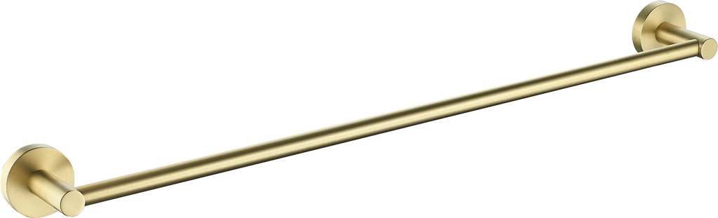 Otus Round Single Towel Rail 750mm(Brushed Gold)
