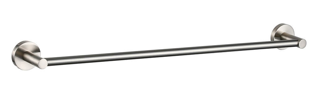 Otus Round Single Towel Rail 750mm(Brushed Nickel)