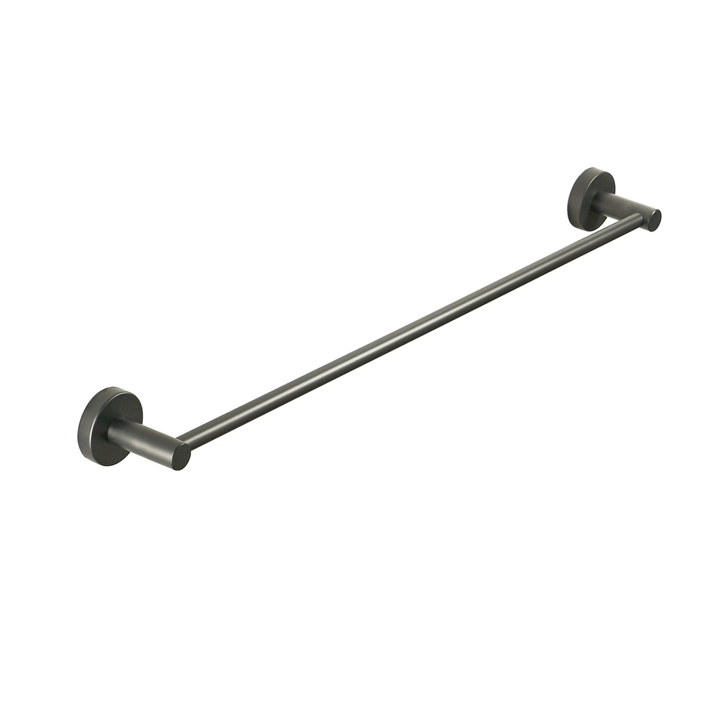 Otus Round Single Towel Rail 750mm(Gunmetal)