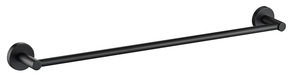 [43655] Otus Round Single Towel Rail 750mm(Matt Black)