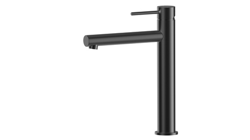 Otus Slimline SS Highrise Basin Mixer in Matt Black