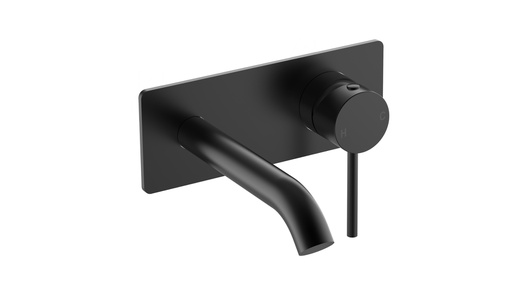 [44360] Otus Slimline SS Wall Basin Mixer Trim Kits in Matt Black