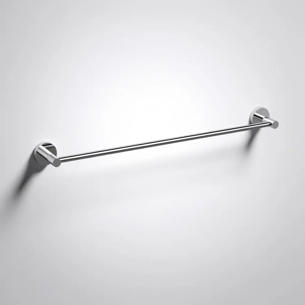 Otus Slimline Single Towel Rail 600mm Chrome