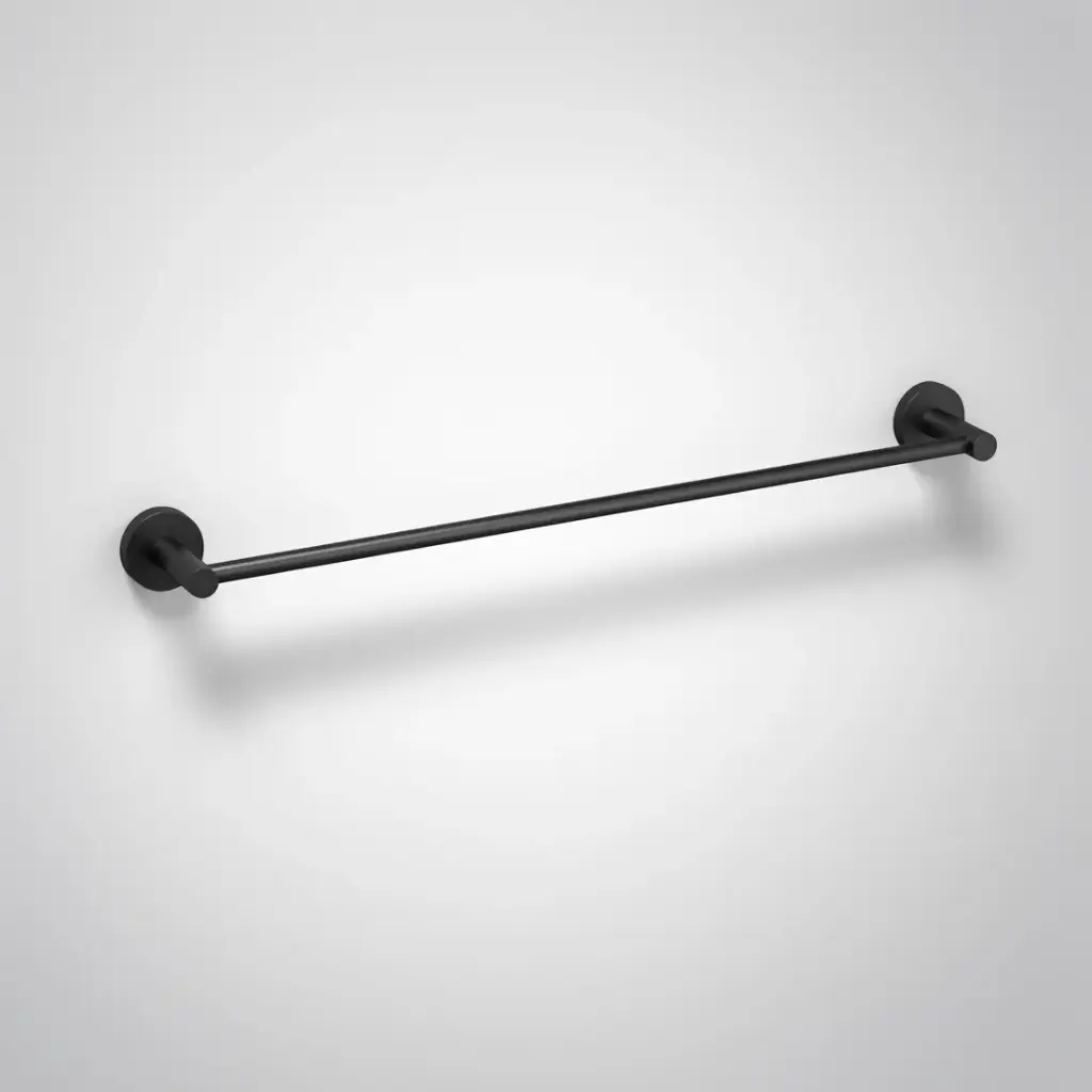 Otus Slimline Single Towel Rail 600mm Matt Black