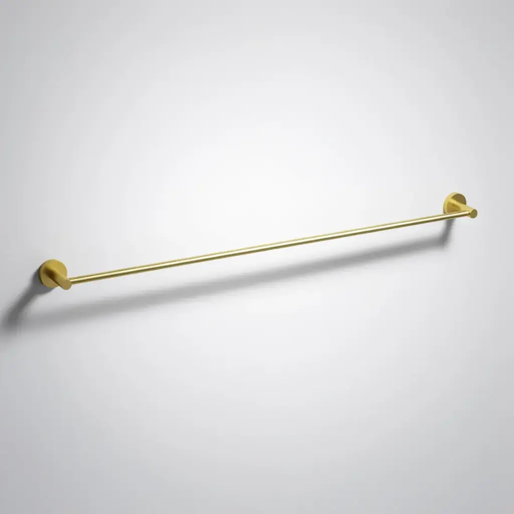 Otus Slimline Single Towel Rail 900mm Brushed Gold