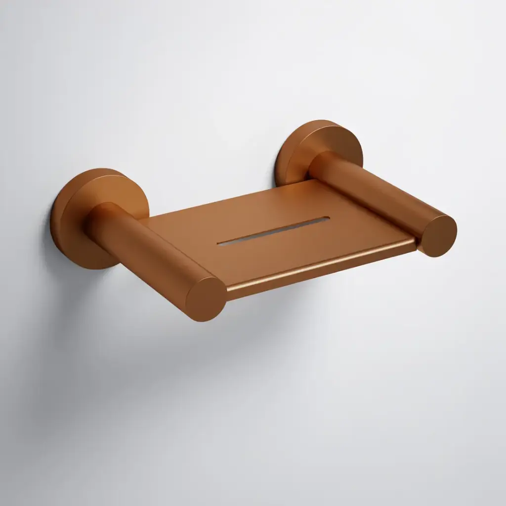 Otus Slimline Soap Holder Brushed Copper