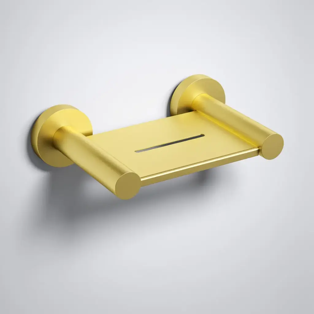 Otus Slimline Soap Holder Brushed Gold