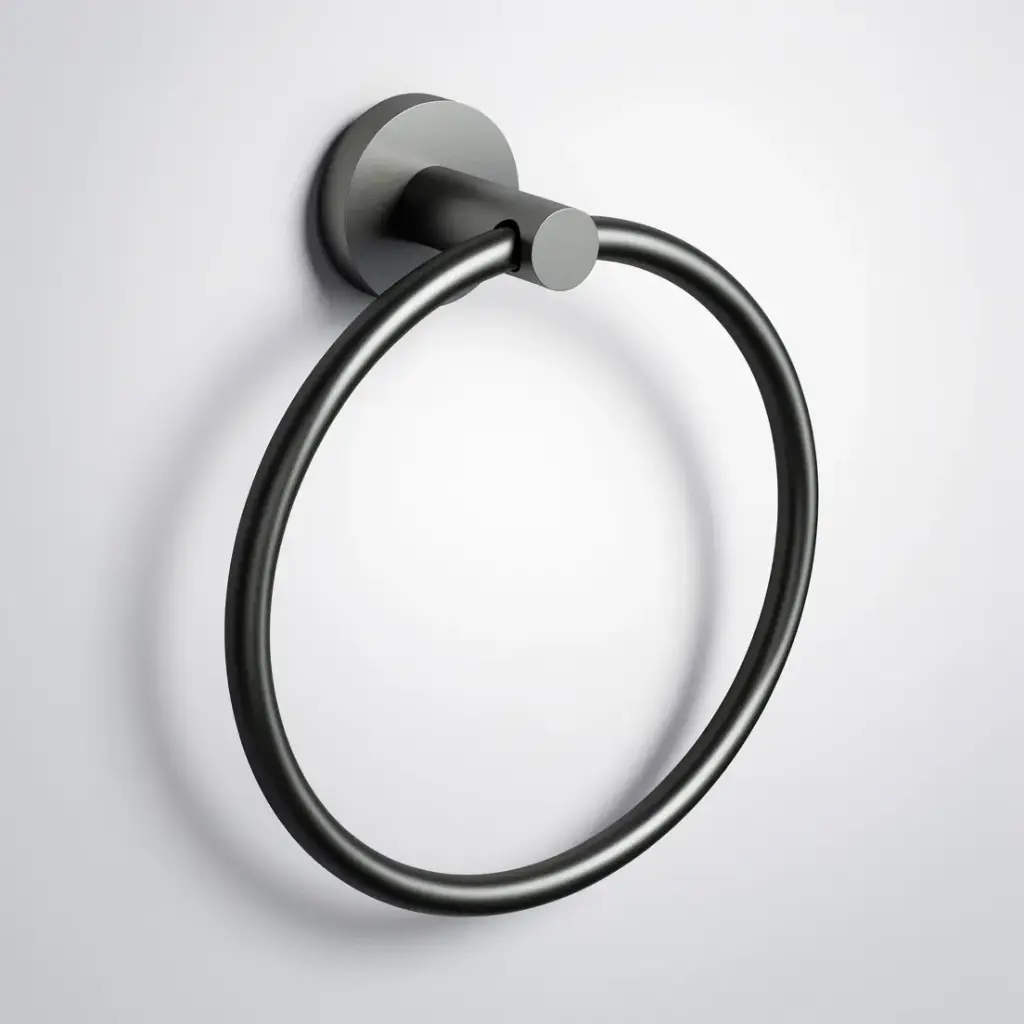 Otus Slimline Towel Ring Gun Metal