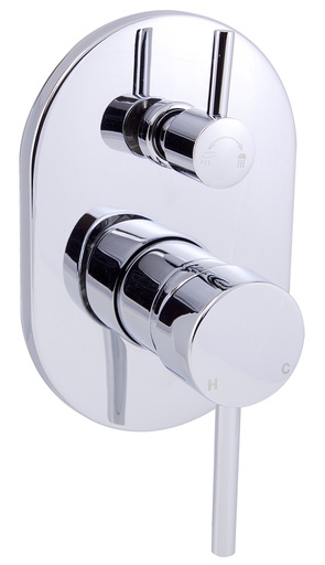 Otus Wall Mixer With Diverter(Chrome)