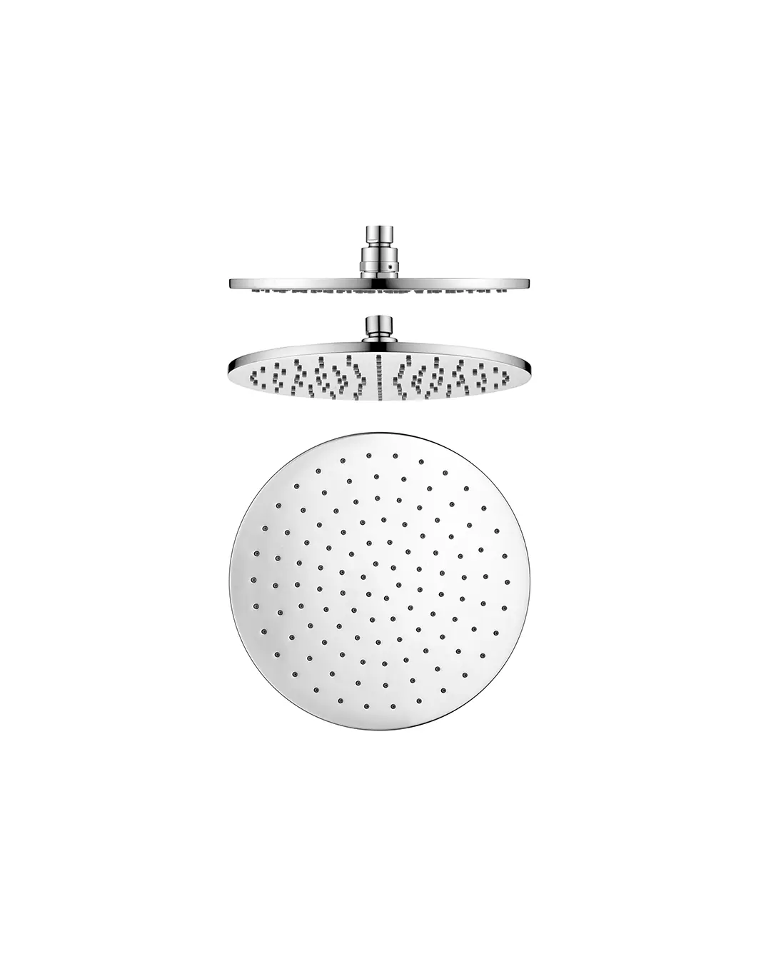 [40736] Pentro 10" Solid Brass Round Chrome Rainfall Shower Head