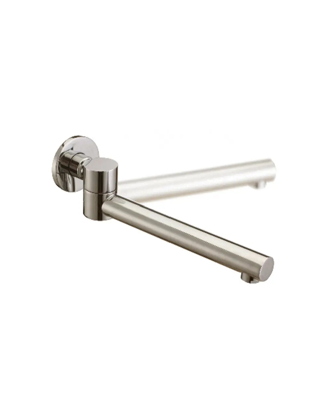 Pentro Brushed Nickel  Swivel Round Bath Spout