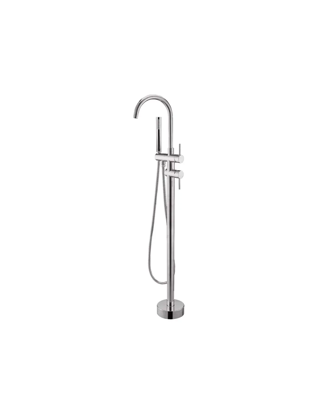 Pentro Brushed Nickel Free Standing Spout & Shower