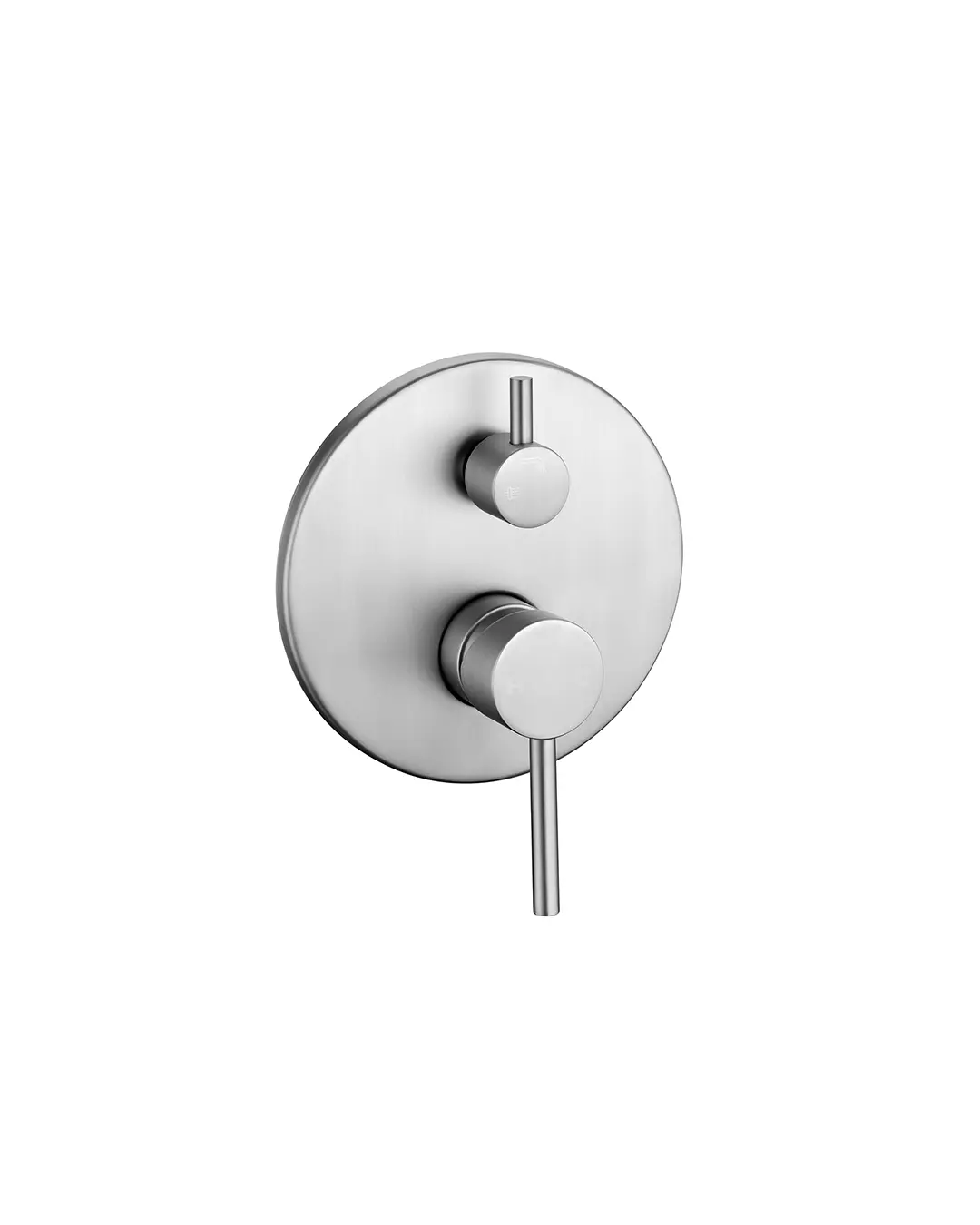 Pentro Brushed Nickel Round Shower Mixer