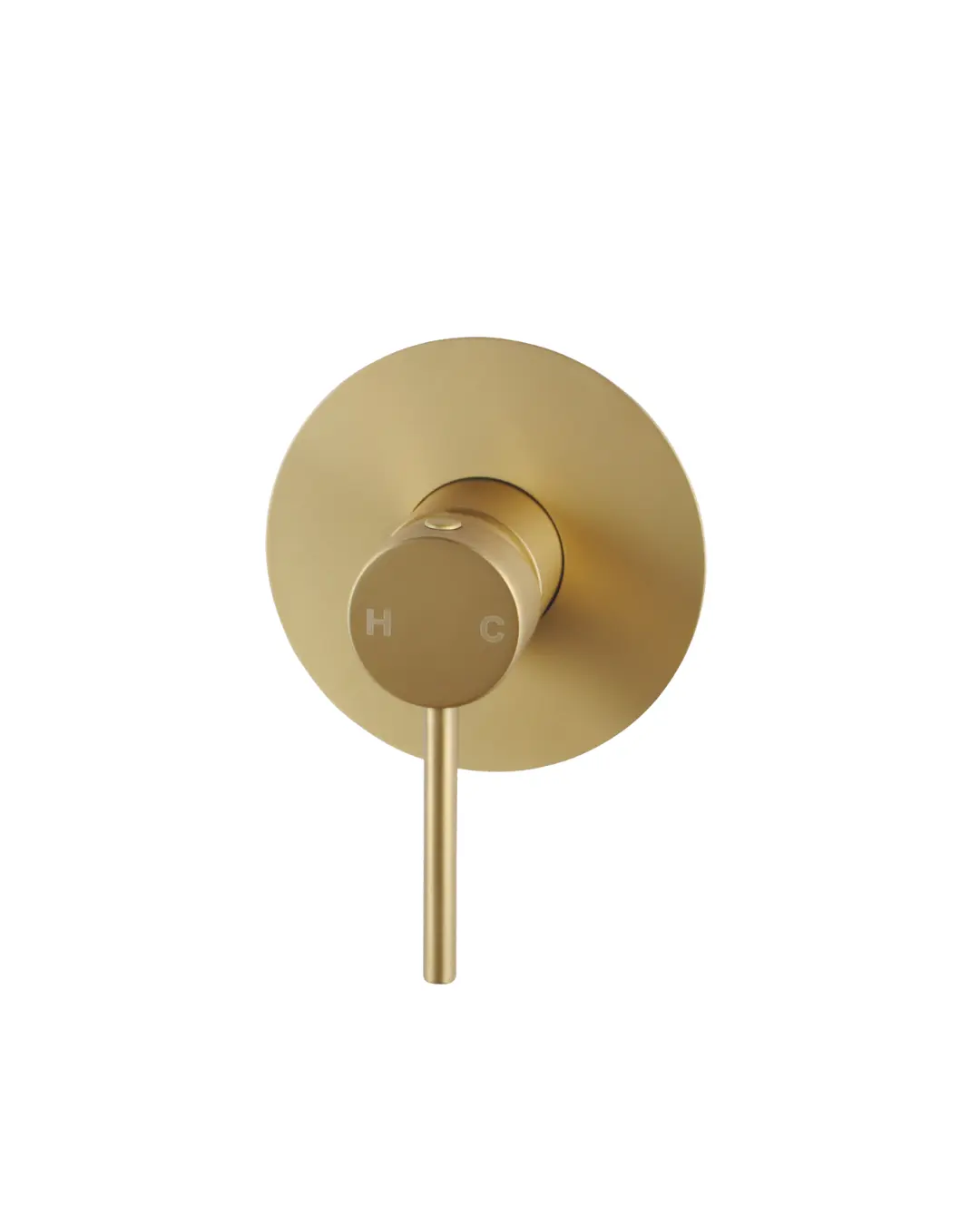 Pentro Brushed Yellow Gold Round Shower Mixer Tap