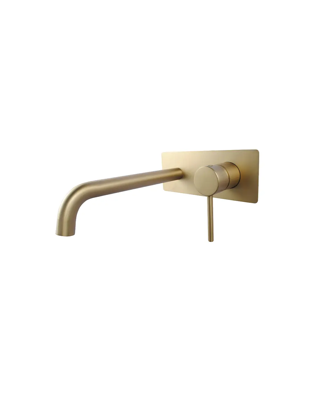 [40782] Pentro Brushed Yellow Gold Wall Mixer With Round Spout