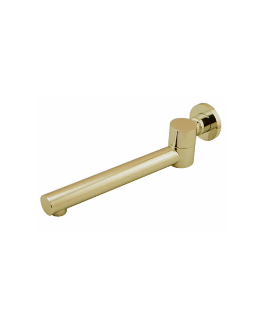 Pentro Brushed Yellow Swivel Gold Round Bath Spout