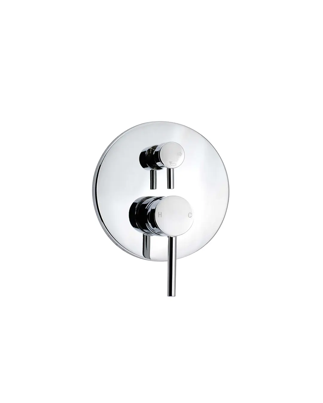Pentro Chrome Round Shower Mixer