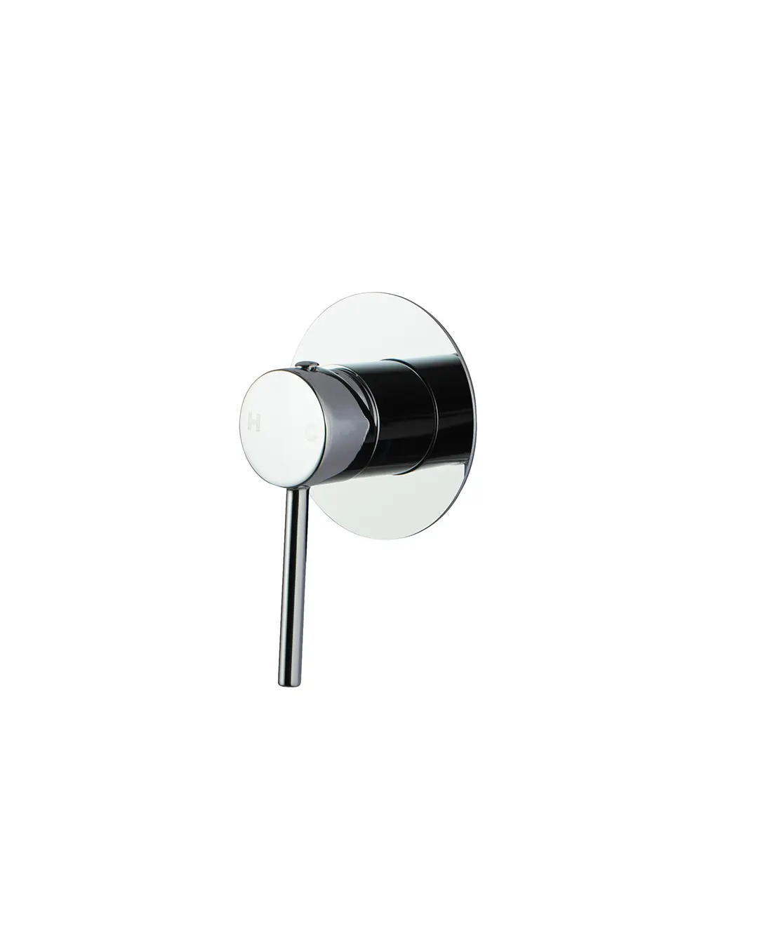 [40723] Pentro Chrome Round Shower Mixer Tap with 65mm cover plate