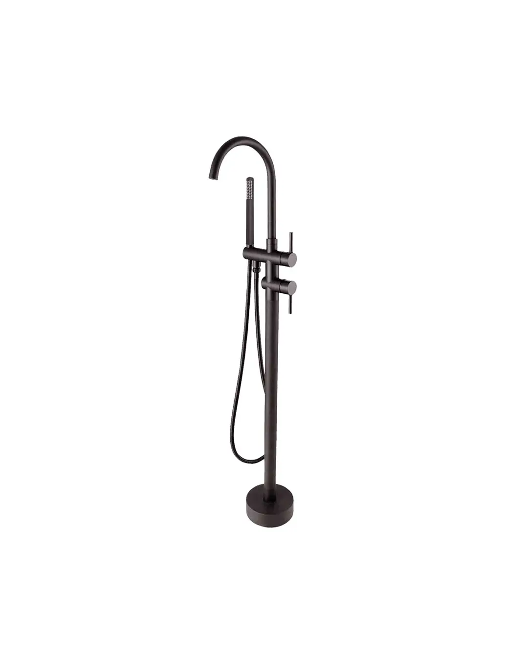 Pentro Gun Metal Grey Free Standing Spout & Shower